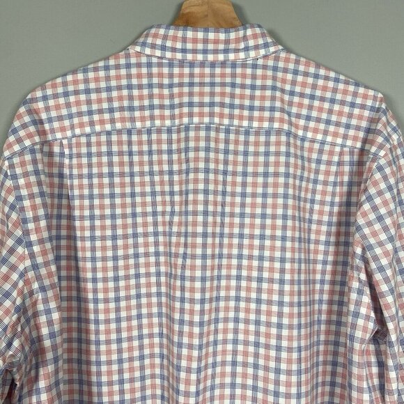 J. Crew Shirt Red White & Blue Check Button Up Long Sleeve Men's XL Preppy Plaid - Picture 5 of 7